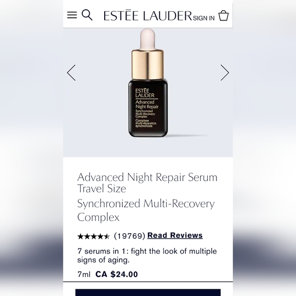 5x7ml Estee Lauder night repair serum set - Picture 6 of 6